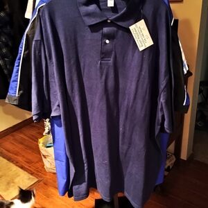 Jerzees Dark Blue Polo Shirt